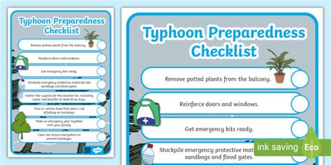 Typhoon Preparedness Checklist - Typhoon Preparedness Tips