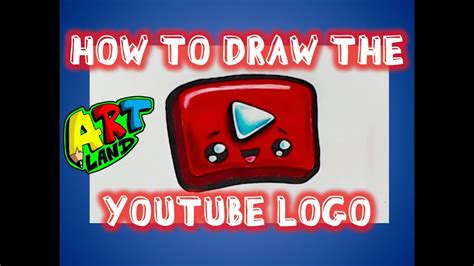 How to Draw the YOUTUBE LOGO - YouTube