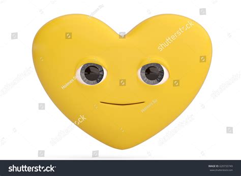 Smile Face Heart Emoticon Heart Emoji3d Stock Illustration 620733749 ...