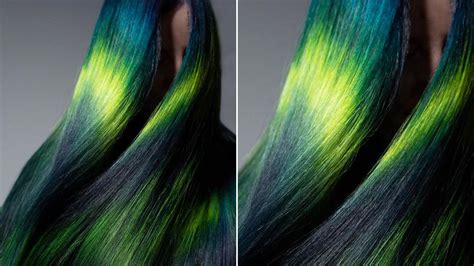 Colorist Created Aurora Australis Hair With Blue, Green, and Yellow ...