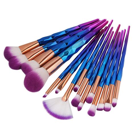 15 Pcs Makeup Brushes Set Pro Powder Eyebrow Lip Liner Corrective Brush ...