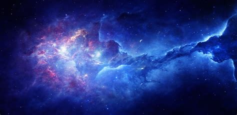 space, nebula, stars, universe, colorful, dark, blue HD Wallpaper