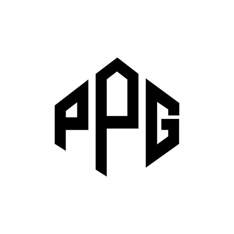 PPG letter logo design with polygon shape. PPG polygon and cube shape ...