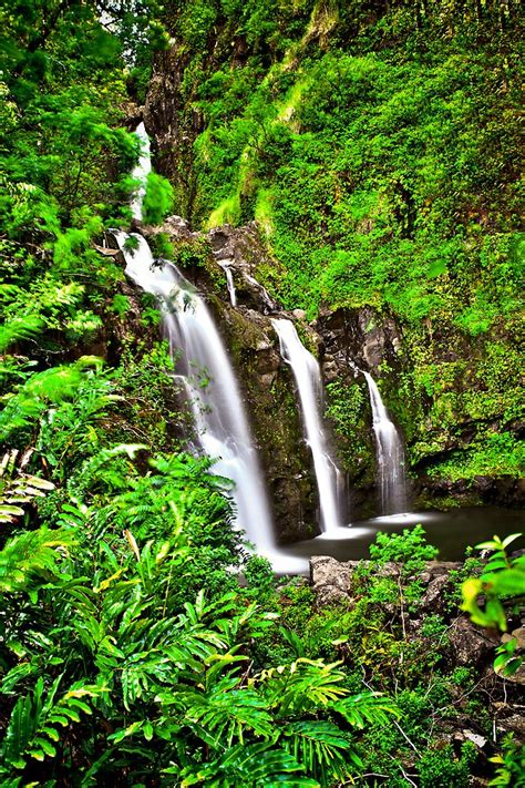 "Road to Hana Waterfalls" by Jessica Veltri | Redbubble