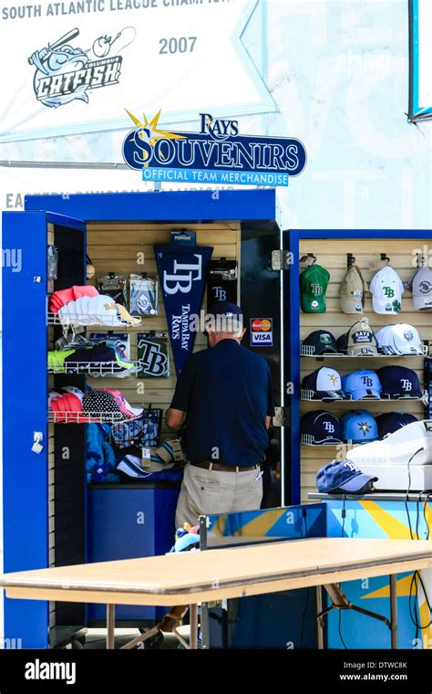 Tampa Bay Rays Souvenir Merchandise Vendor at Spring Training Stock ...