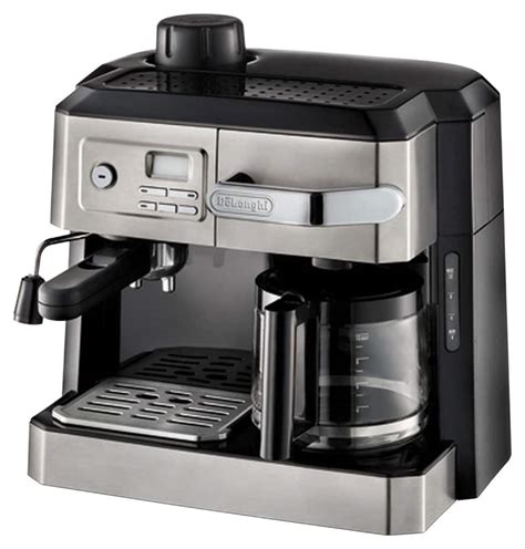 Best Buy: De'Longhi Coffee Maker and Espresso Machine Black/Silver BCO330T