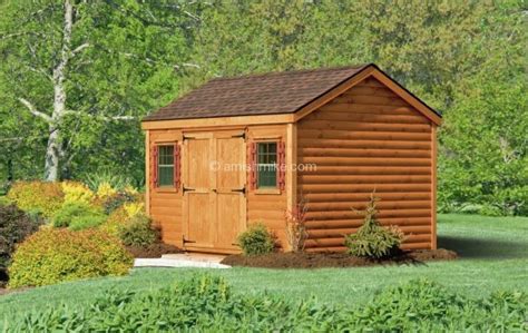 Log Cabin Heritage Sheds - Amish Mike- Amish Sheds, Amish Barns, Sheds ...