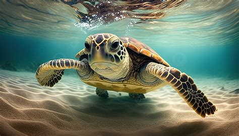 Underwater Sea Turtle Wallpaper