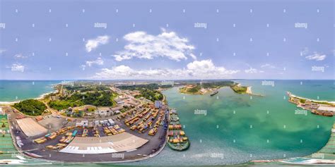 360° view of San Pedro Port - Alamy