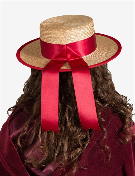 Unisex Red Gondolier | Venetian Hat Carnival Costume