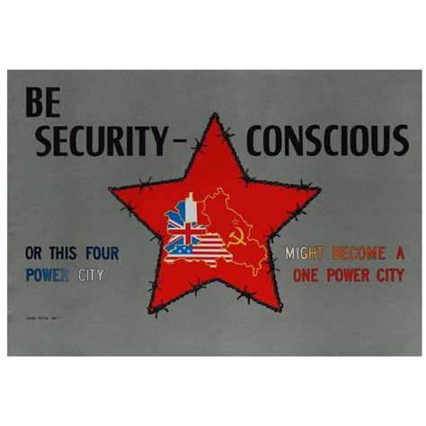 Rare Original Cold War Propaganda Poster Issued by the US Command ...