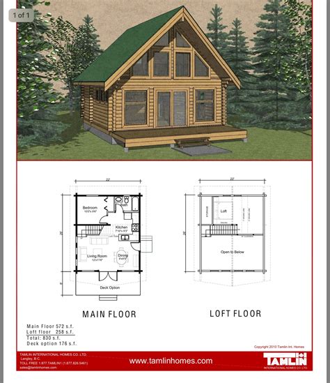 Free Lake Cabin Floor Plans - Image to u