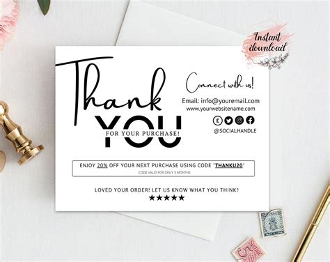 Custom Thank You Business Cards: Making a Lasting Impression ...