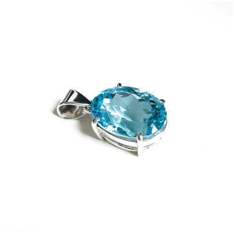 Blue Topaz Pendant - Astrologics.in