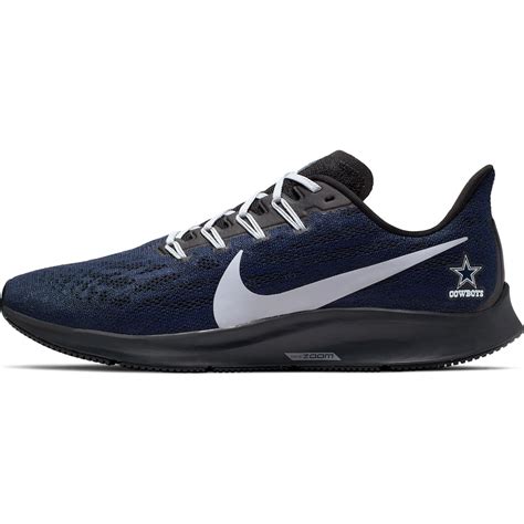 Men's Dallas Cowboys Nike Navy/Gray Air Zoom Pegasus 36 Running Shoes