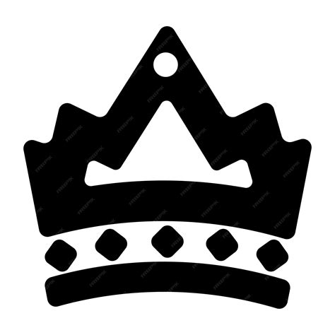 Premium Vector | A black and white drawing of a crown with a crown on it