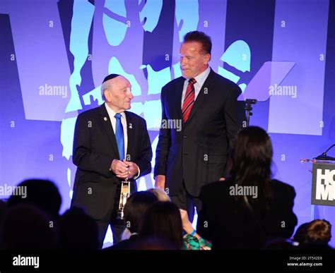 BEVERLY HILLS, CALIFORNIA - NOVEMBER 06: (L-R) 101-year-old Holocaust ...