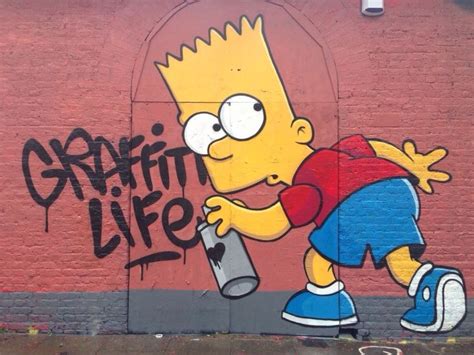 Graffiti Art Bart Simpson