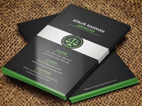 Free Lawyer Business Card Template :: Behance