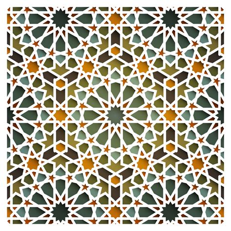 Geometric Islamic Floral Pattern Vector Design 3448172 Vector Art at ...