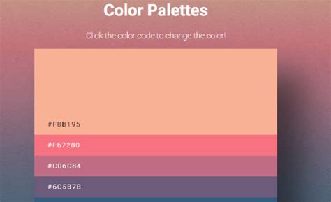 15+ CSS Color Palettes 2019 Free HTML Designs