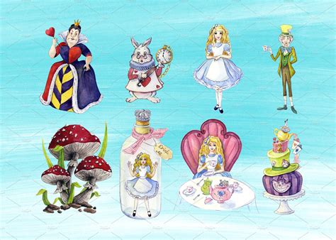 Watercolor Alice In Wonderland at GetDrawings | Free download