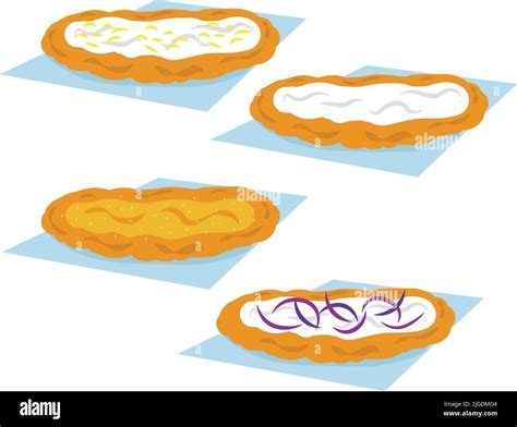 Langos street food Stock Vector Images - Alamy