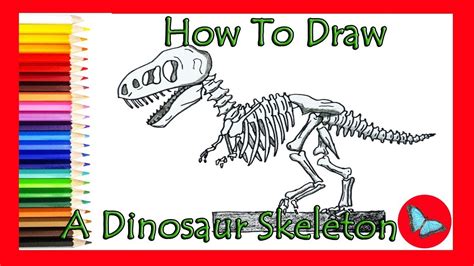 Dinosaur Skeleton Drawing