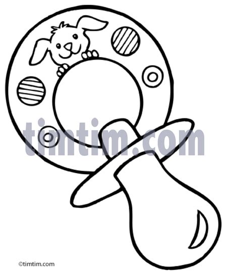 Baby Pacifier Drawing at GetDrawings | Free download