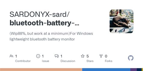 GitHub - SARDONYX-sard/bluetooth-battery-monitor: (Wip88%, but work at ...