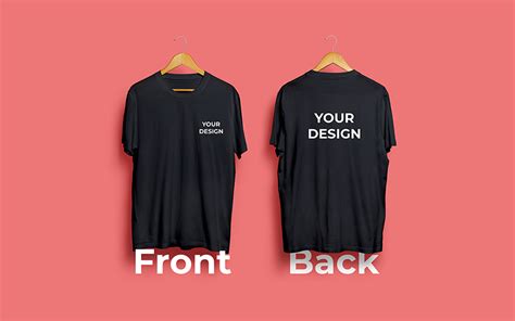 T-Shirt Mockup Design Front Back Product Mockup