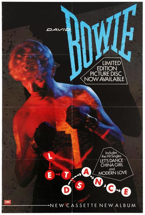 Sold Price: ADVERTISING POSTER DAVID BOWIE LET'S DANCE - May 6, 0119 3: ...