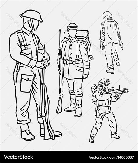 Cartoon Soldier Saluting Drawing Vector | lupon.gov.ph