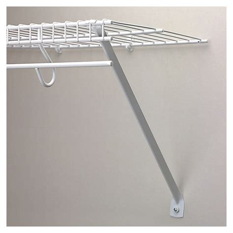 Rubbermaid 12" White Ventilated Shelf Support Bracket at Lowes.com