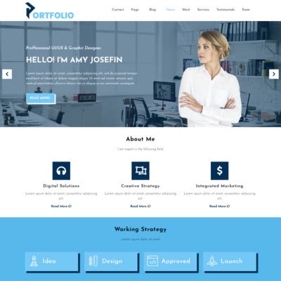 Free WordPress Portfolio Template