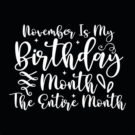 November Birthday t-shirt design 27701808 Vector Art at Vecteezy