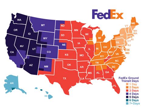 Fedex zone chart - npdad