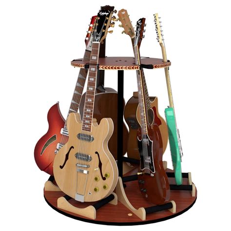 The Carousel™ Deluxe Rotating Multi Guitar Stand | GuitarStorage.com