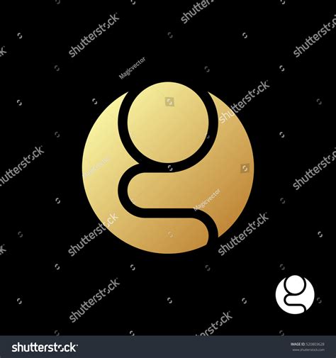 Letter G Logo Template Silhouette Gold Stock Vector (Royalty Free ...