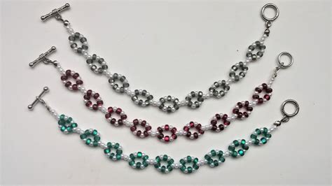 3 super easy bracelets great for beginners. Easy beading pattern - YouTube