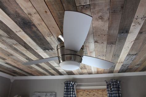 Remodelaholic | Rustic Pallet Wood Ceiling Tutorial