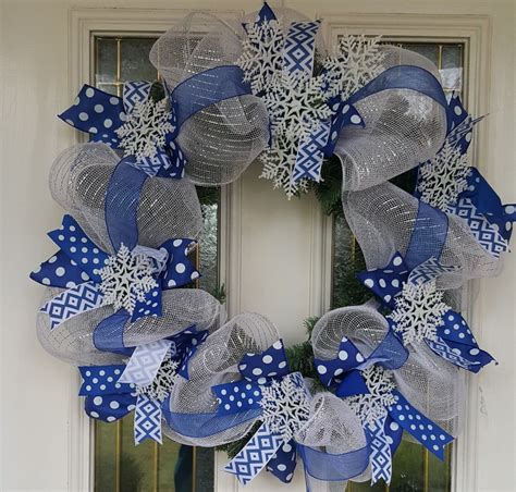 10+ Blue And White Christmas Wreath