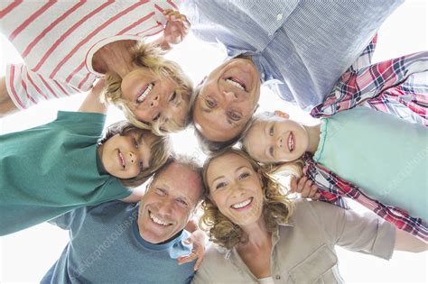 Family smiling together outdoors - Stock Image - F014/2696 - Science ...