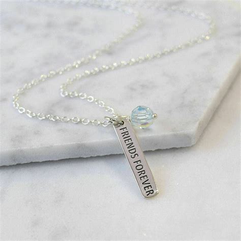 Sterling Silver 'Friends Forever' Necklace By Mia Belle ...