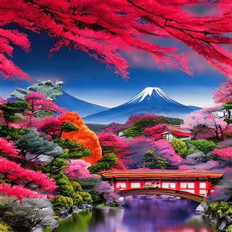 Beautiful Scenery Japan Extremely Detailed Vibrant Cinematic Luxury ...