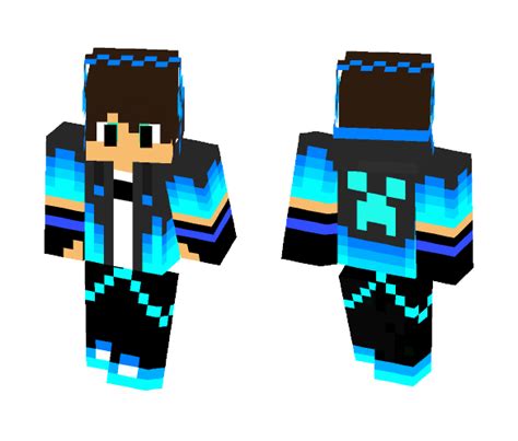 Download Blue Creeper Boy Minecraft Skin for Free. SuperMinecraftSkins