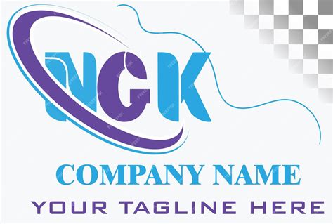 Premium Vector | NGK Letter Logo Design