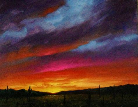 Western Sunset Arizona Oil Painting - Greg Cartmell | Greg Cartmell