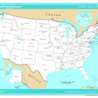 US Map- States and Capitals