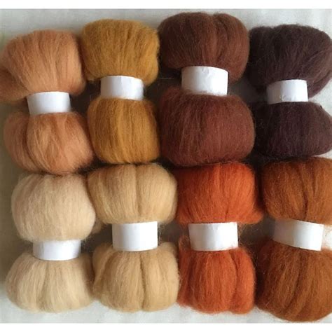 WFPFBEC FELT merino sheep wool fiber needle felting wool roving for ...